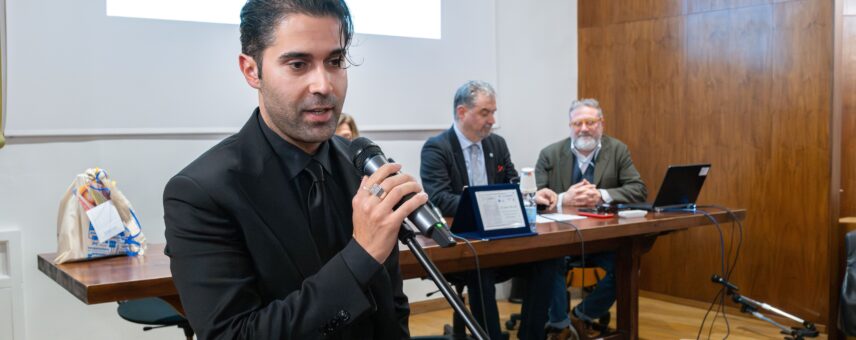 Antonio Piazzolla riceve il Premio Nazionale Manzotti 2025. Foto di Francesca Cecconi.